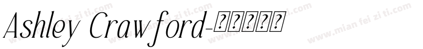 Ashley Crawford字体转换
